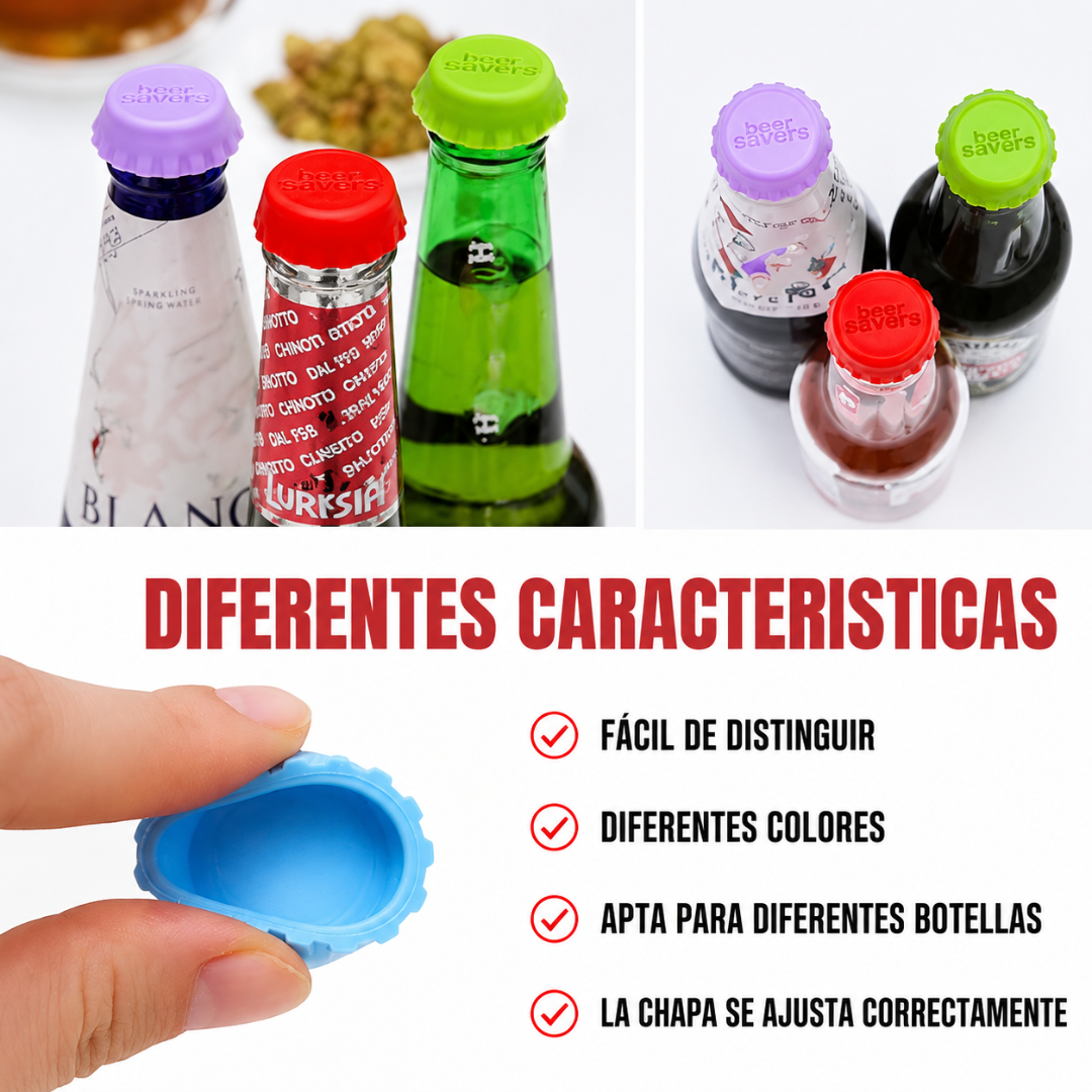 CHAPAS DE SILICONA REUTILIZABLES - EL COSO™