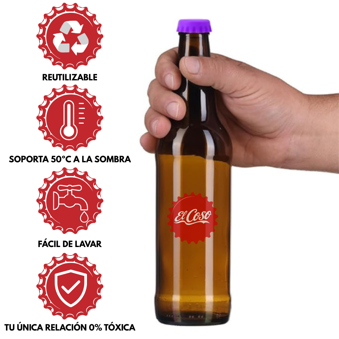 CHAPAS DE SILICONA REUTILIZABLES - EL COSO™