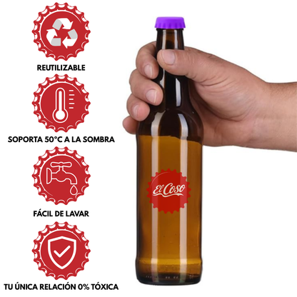 CHAPAS DE SILICONA REUTILIZABLES - EL COSO™